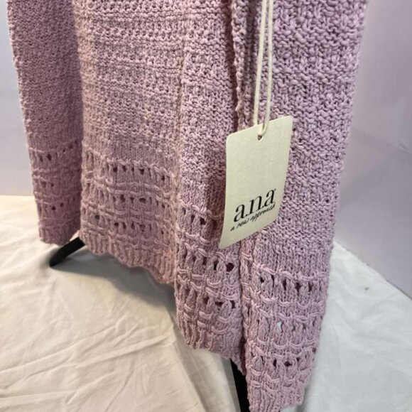 New with Tag Ana Women's Pink Knit Sleeveless Swoop Neck Sweater Vest Tank Top - Picture 6 of 6